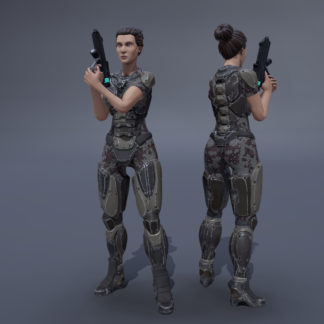 SCI FI HUMAN MERCENARY FEMALE