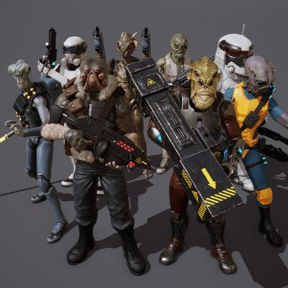 SCI FI SHOOTER CHARACTERS PACK VOL 2