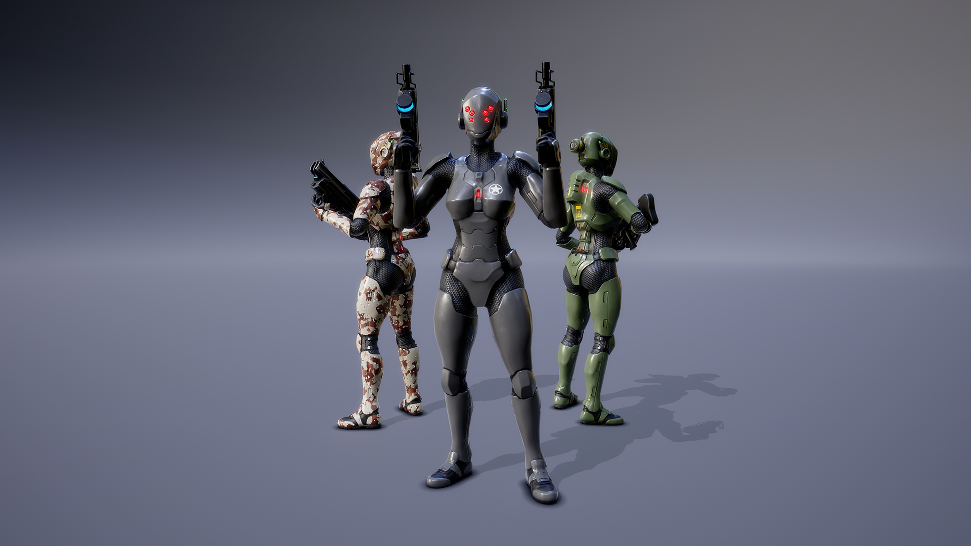 SCI FI FEMALE COMBAT SUIT
